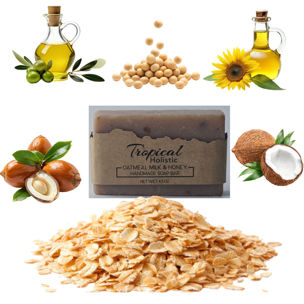 Oatmeal Milk & Honey Natural Bar Soap – 4.5 oz