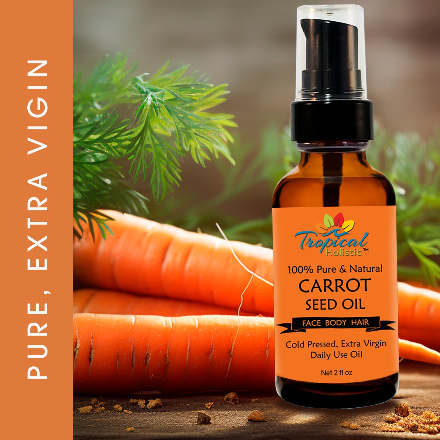 100% Pure Carrot Seed Oil 2 oz