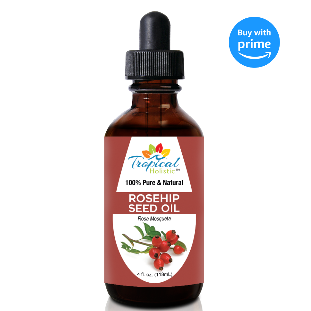 100% Pure Rosehip Oil 4 oz - Organic & Virgin