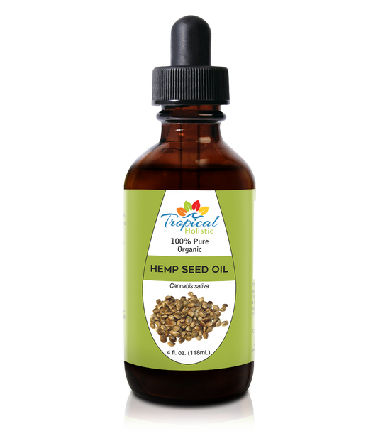 100% Pure Organic Hemp Seed Oil 4 oz - Tropical-Holistic