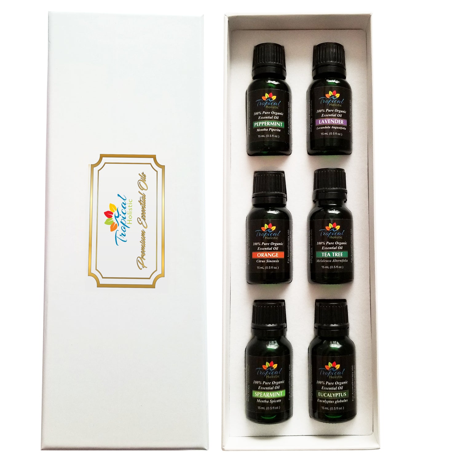 Organic Essential Oil Aromatherapy Starter Kit Pack Of 6 15ml organic-essential-oil-aromatherapy-starter-kit-pack-of-6-15ml