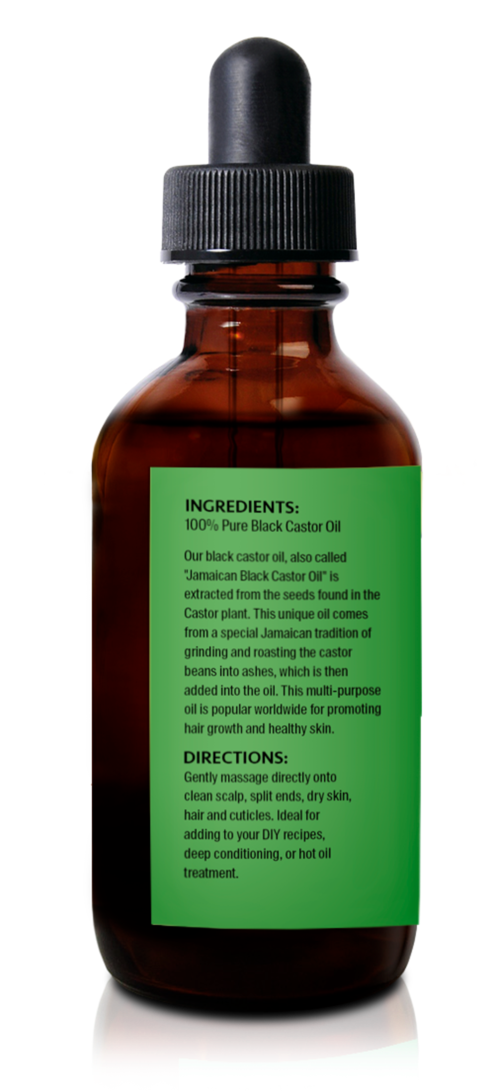 100% Virgin Jamaican Black Castor Oil 4 oz - Tropical-Holistic