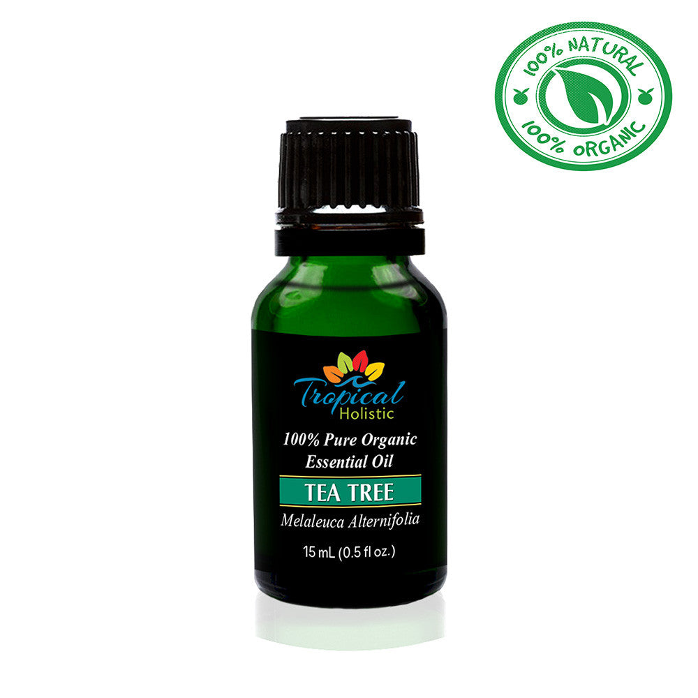 Tea Tree Organic Essential Oil 15ml (1/2 oz) -100% Pure & Undiluted - Tropical-Holistic