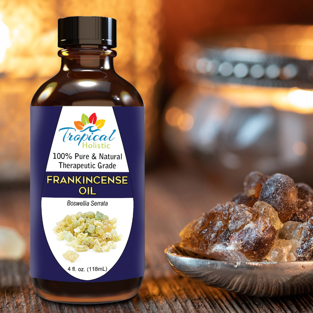 Frankincense Essential Oil 4 oz - 100% Pure & Natural Therapeutic Grade - Tropical-Holistic