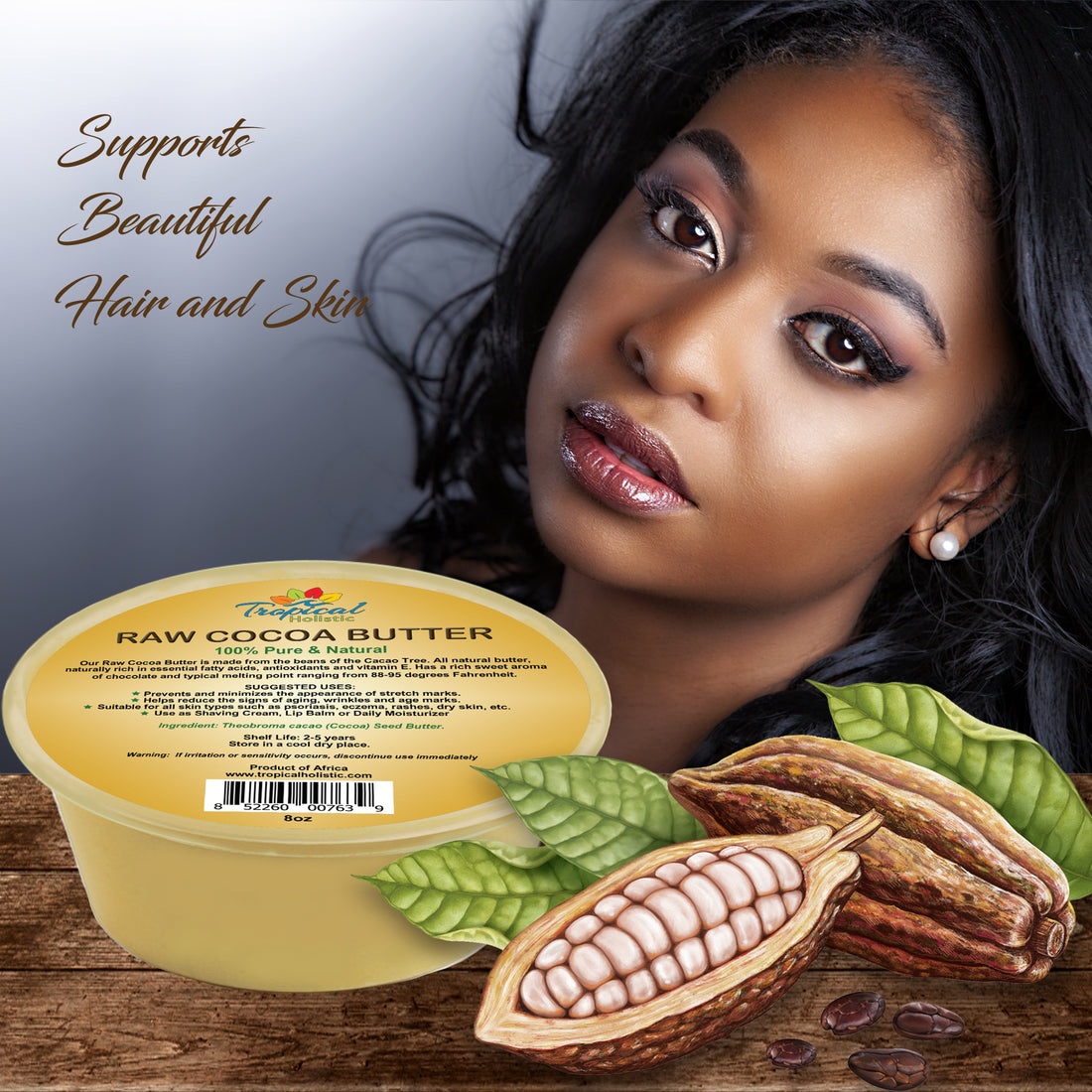 Moisturizing Cocoa Butter for Your Skin and Hair