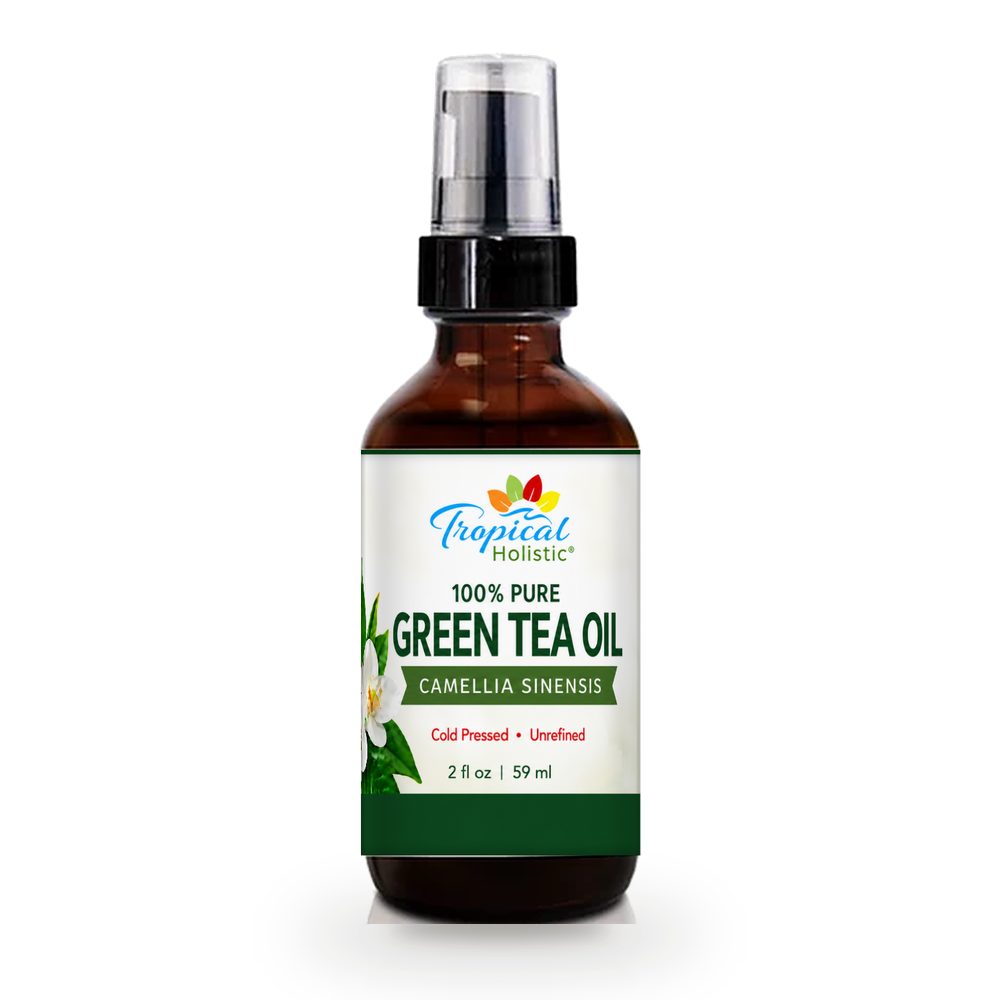 100% Pure Green Tea Seed Oil – Cold Pressed & Unrefined, 2 oz