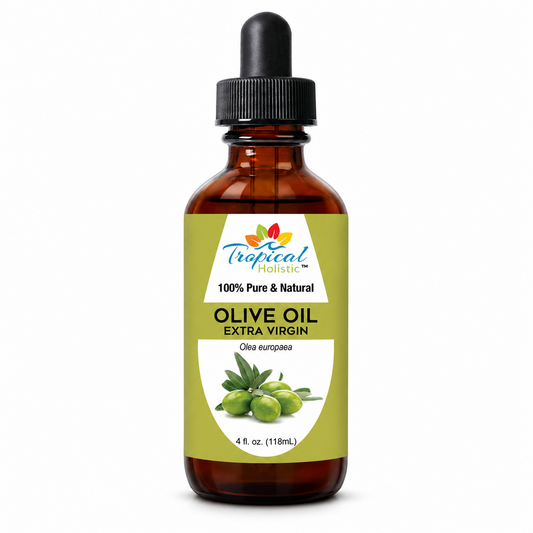 Extra Virgin Olive Oil for Skin and Hair – Cold Pressed, Unrefined, 4 oz