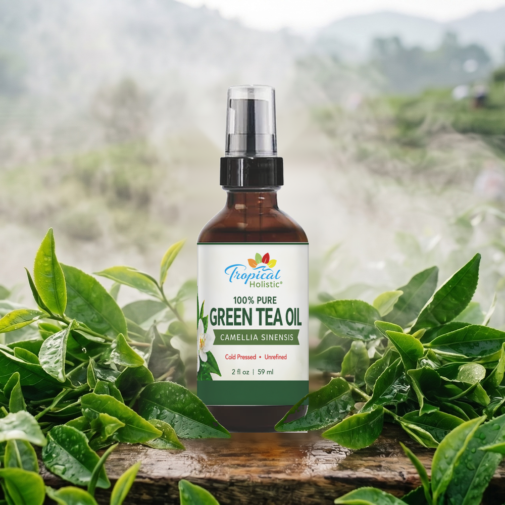 100% Pure Green Tea Seed Oil – Cold Pressed & Unrefined, 2 oz