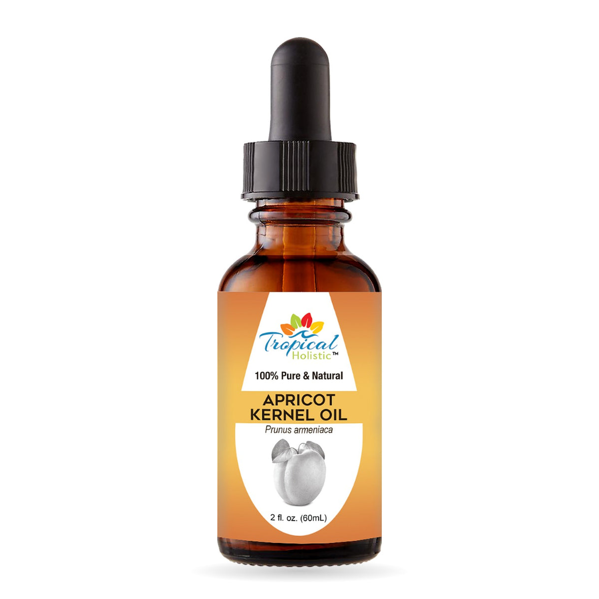 Apricot Kernel Oil for Skin, Face & Hair - Cold Pressed, 2 fl oz