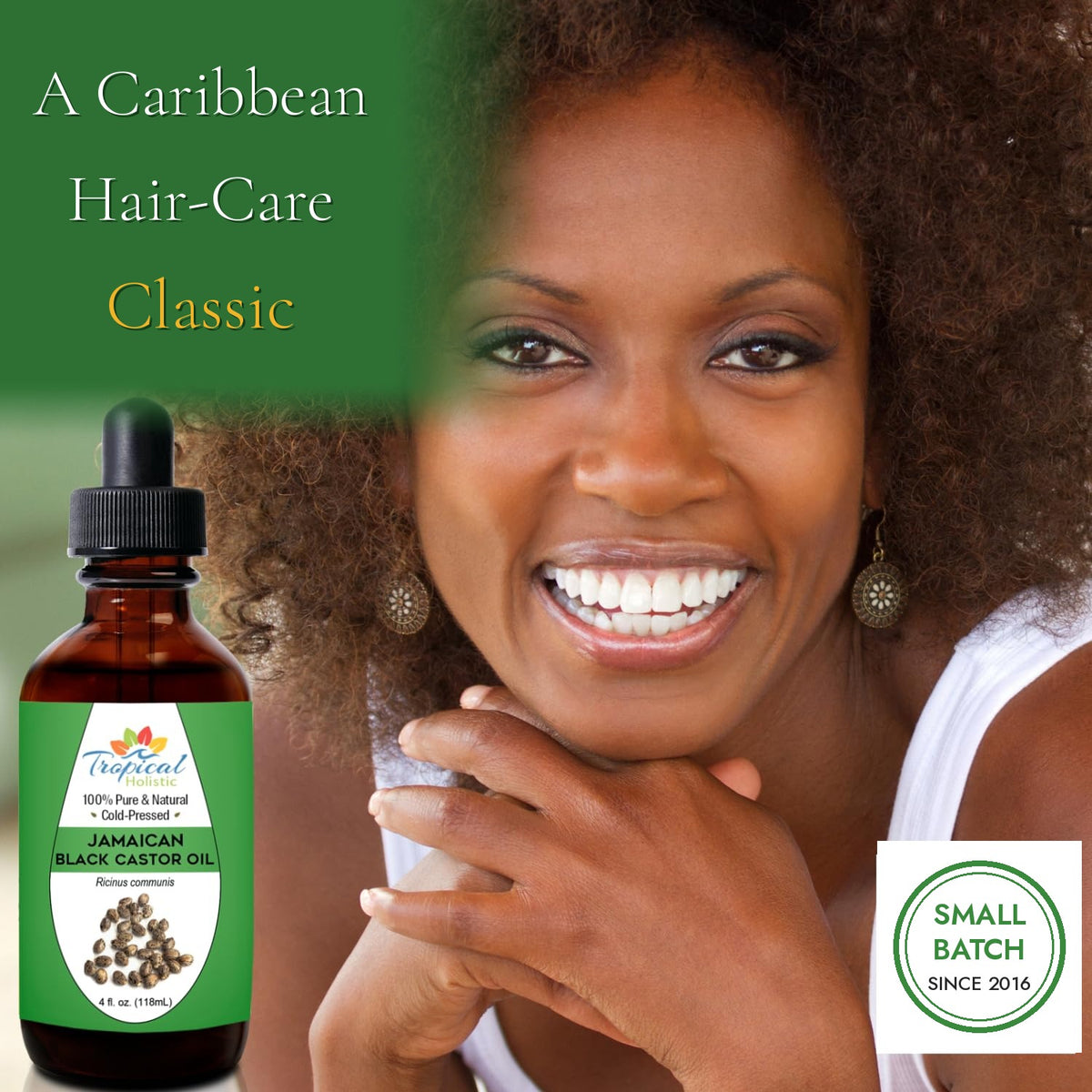 Jamaican Black Castor Oil for Hair, Beard & Lashes, 4 oz