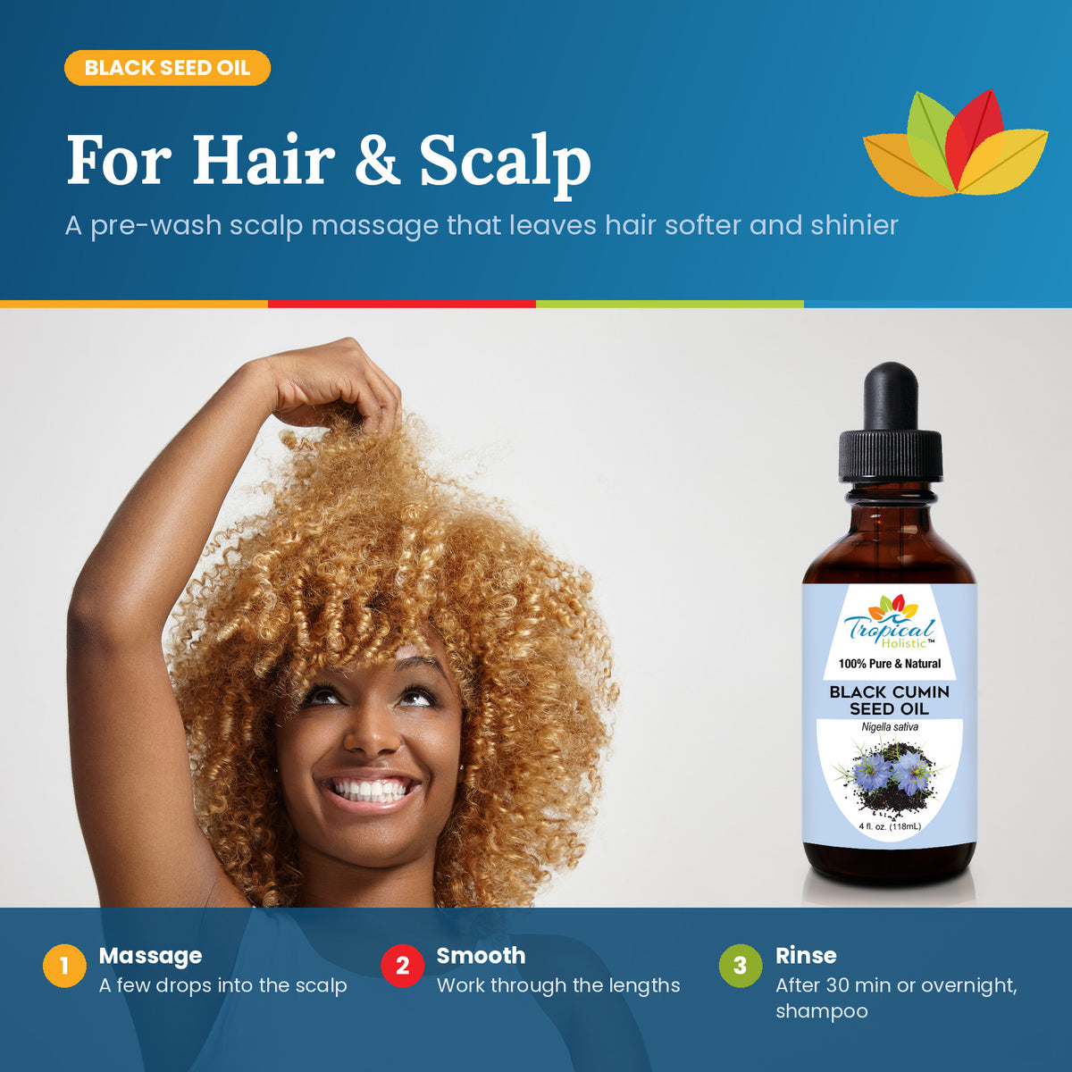 Black Seed Oil for Hair and Skin – Cold Pressed & Unrefined, 4 oz