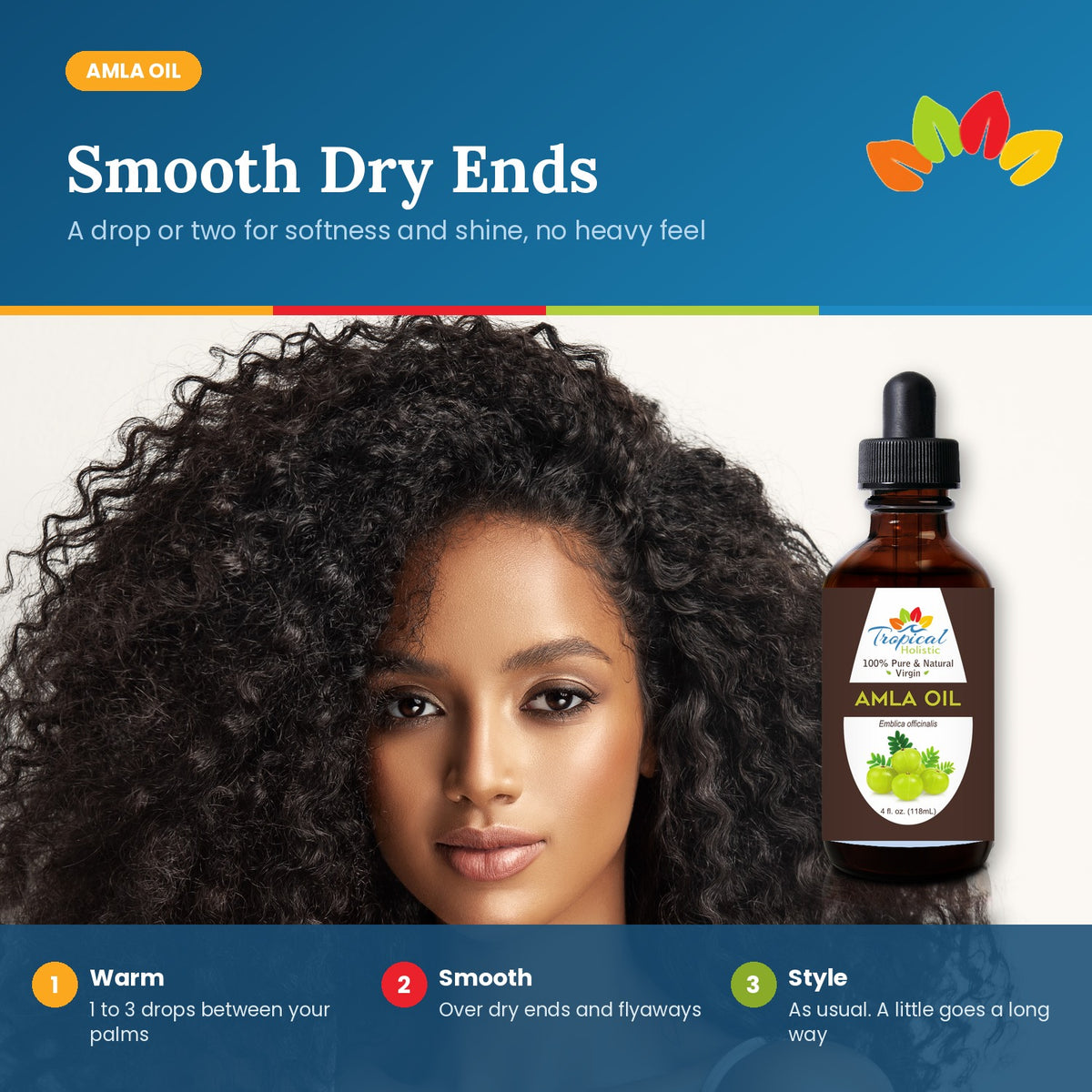 Amla Oil for Hair and Skin, Cold Pressed, 4 oz
