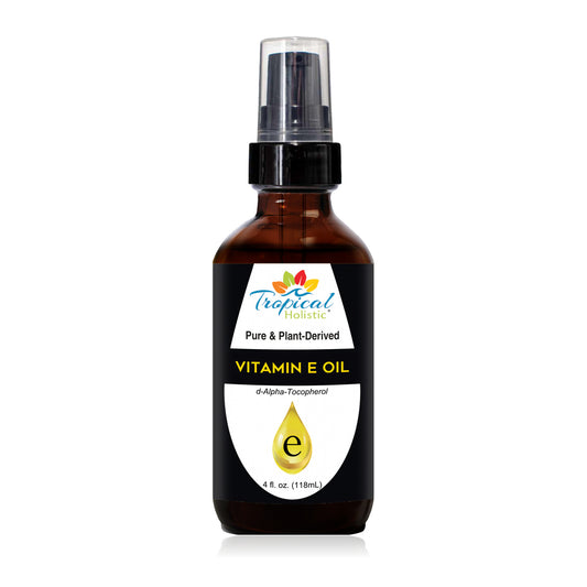 Pure Vitamin E Oil for Skin, Face & Hair – Natural d-Alpha Tocopherol, 4 oz