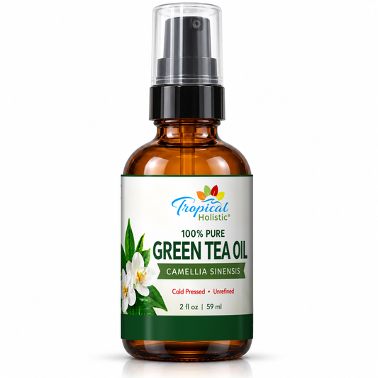 100% Pure Green Tea Seed Oil – Cold Pressed & Unrefined, 2 oz