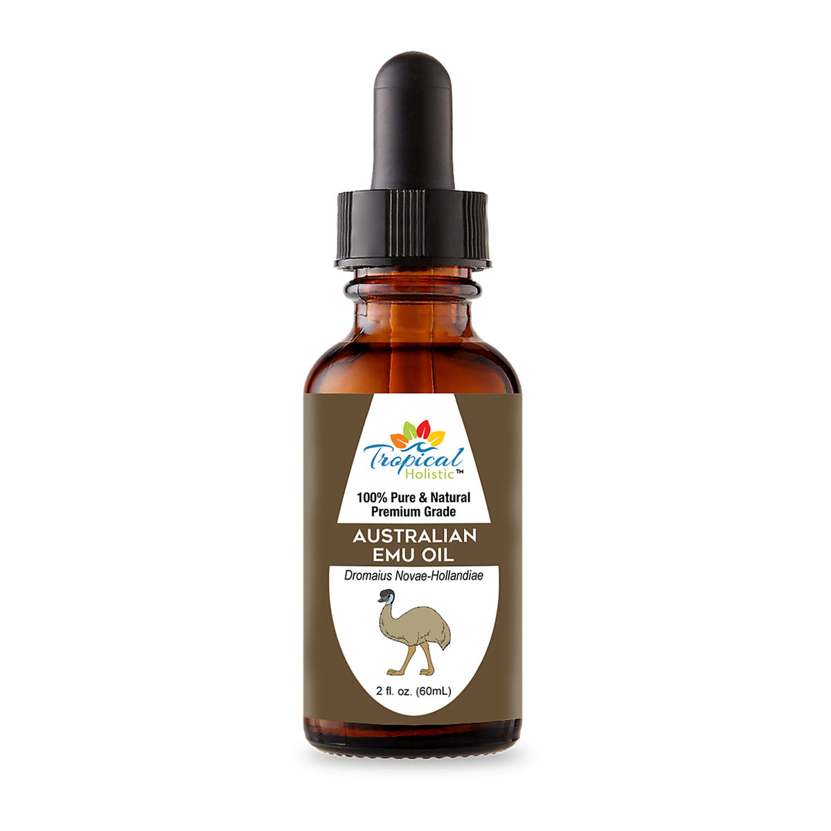 Pure 100% Australian 6X Refined Premium Emu Oil 2 oz