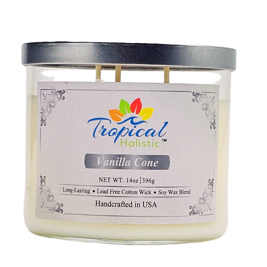Vanilla Cone Scented Candle - 3 Wick | 14oz
