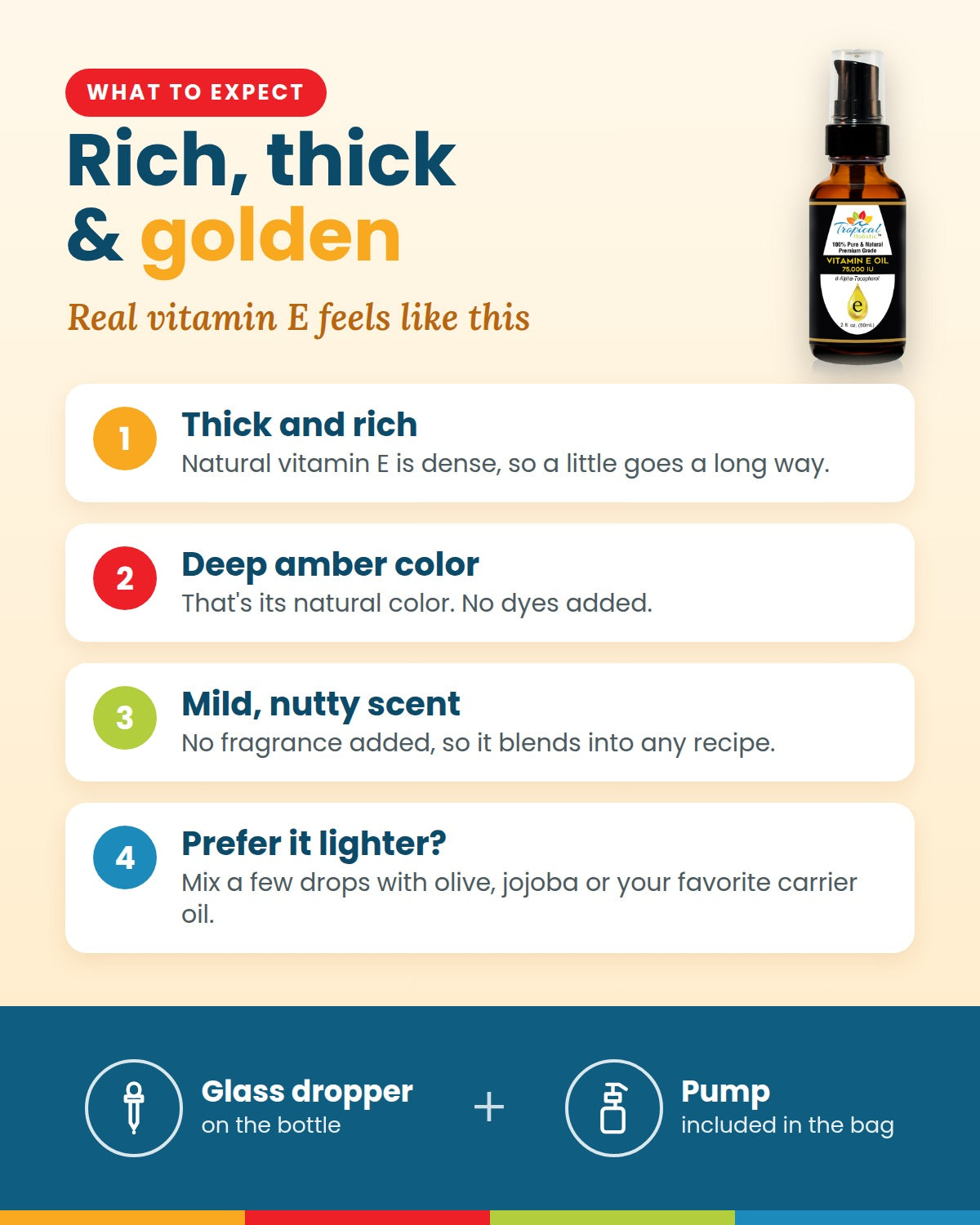 Pure Vitamin E Oil for Skin, Face & Hair – Natural d-Alpha Tocopherol, 4 oz