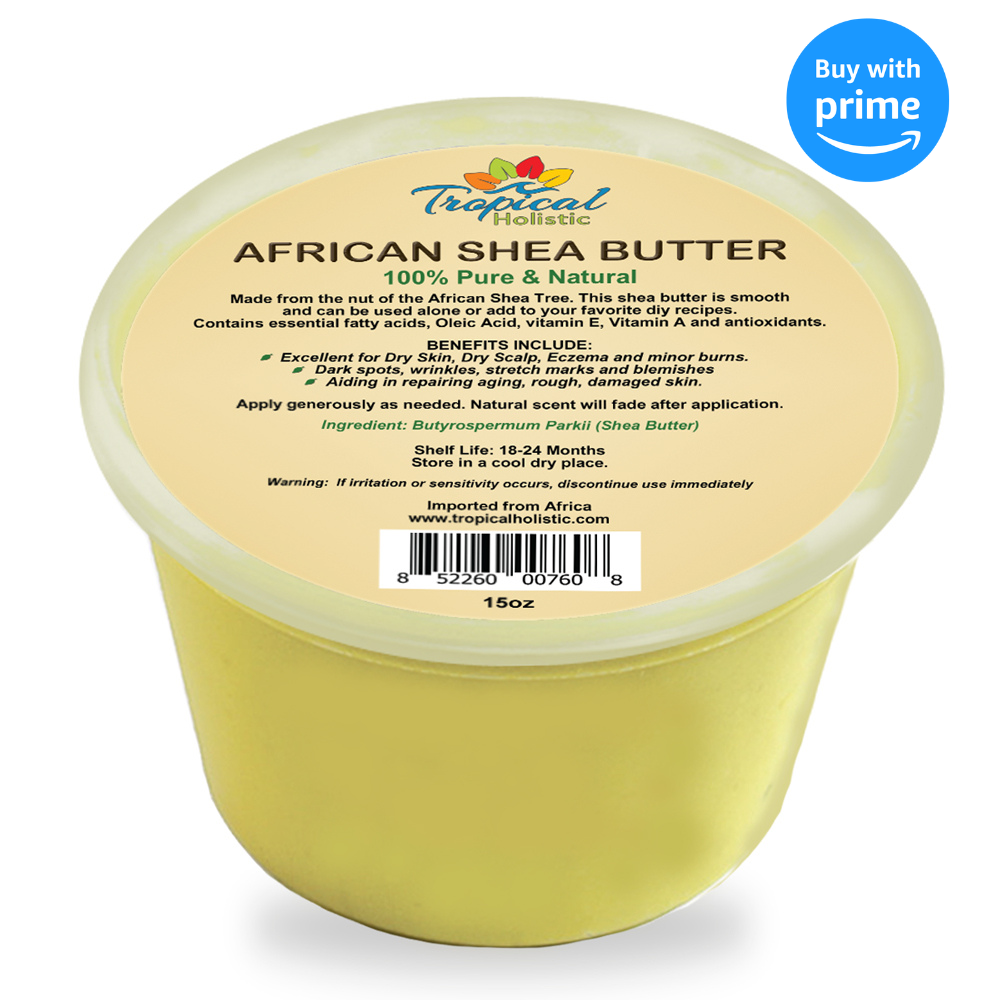 100% Pure Yellow African Shea Butter 15 oz