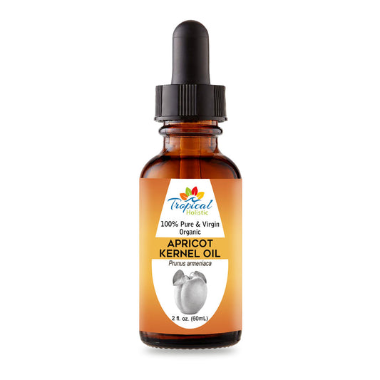 100% Pure Organic Apricot Kernel Oil 2 oz- Tropical-Holistic