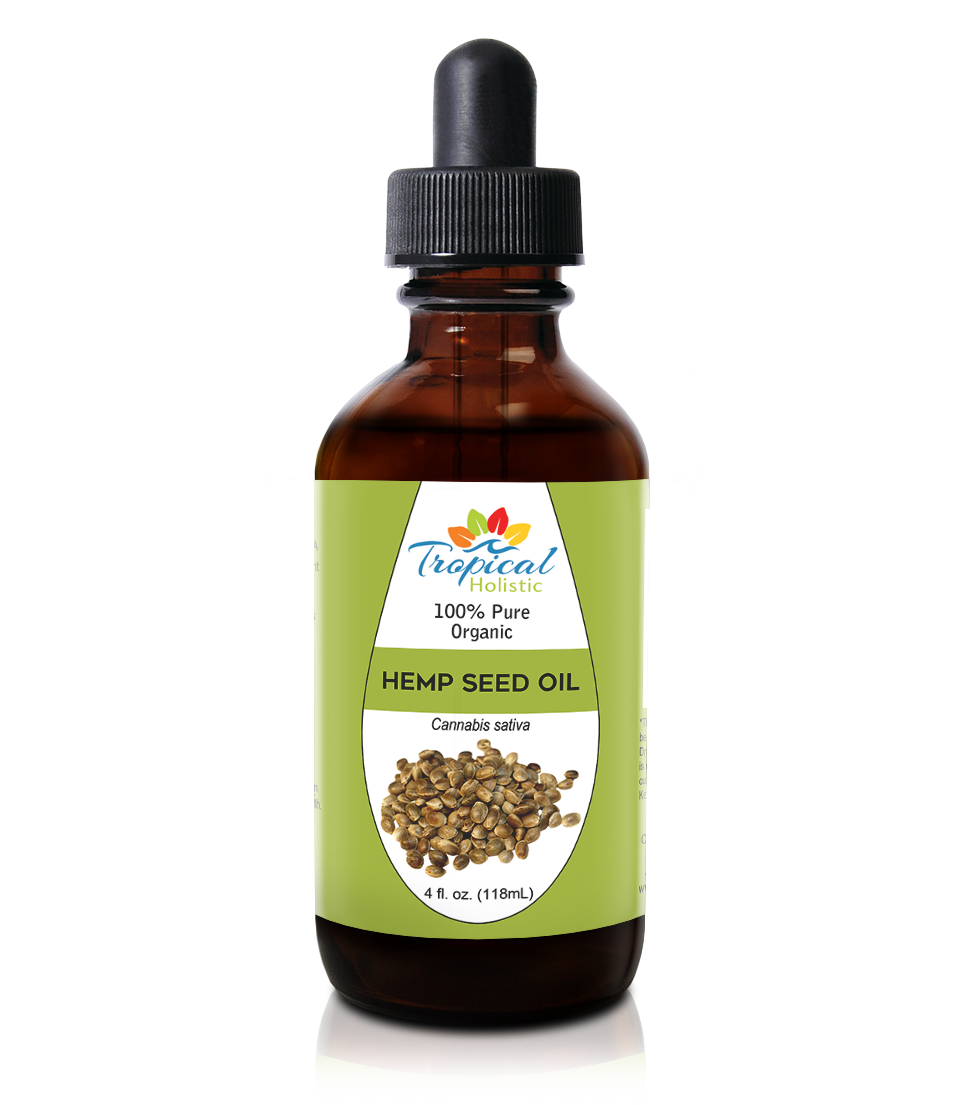 100% Pure Organic Hemp Seed Oil 4 oz - Tropical-Holistic