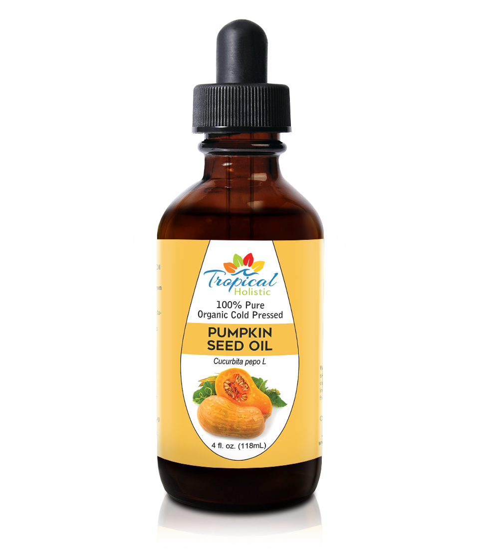 100% Pure Pumpkin Seed Oil 4 oz - All Natural Organic Cold Pressed - Tropical-Holistic