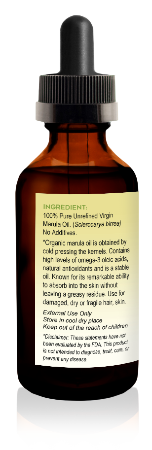 Virgin Organic Marula Oil 2oz - Tropical-Holistic