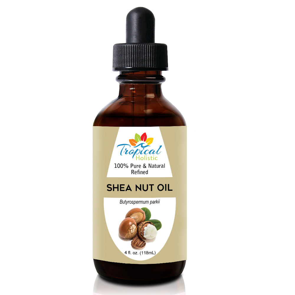 100% Pure Refined Organic Shea Nut Oil 4Oz - Tropical-Holistic