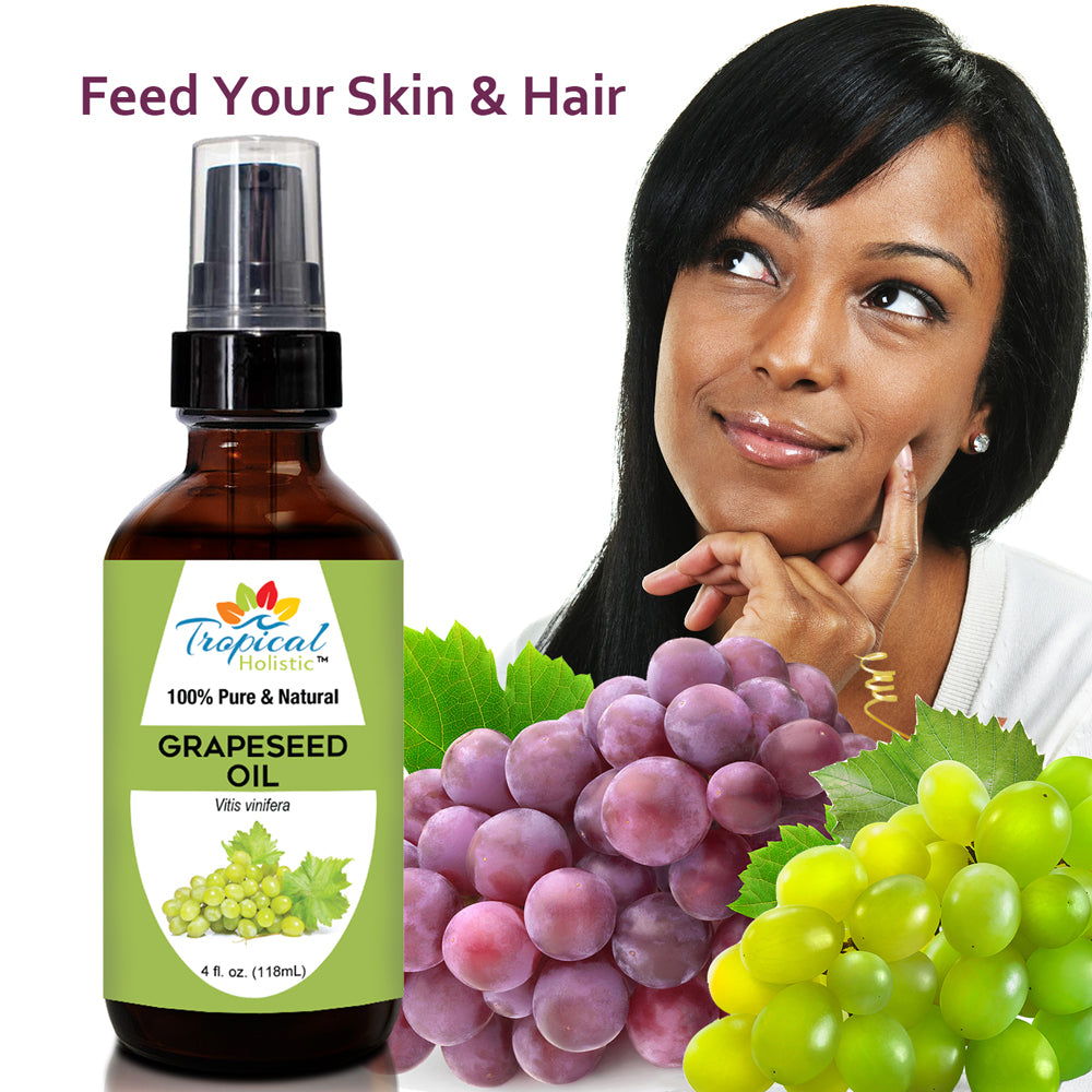 100% Pure  Organic Grapeseed Oil 4 oz