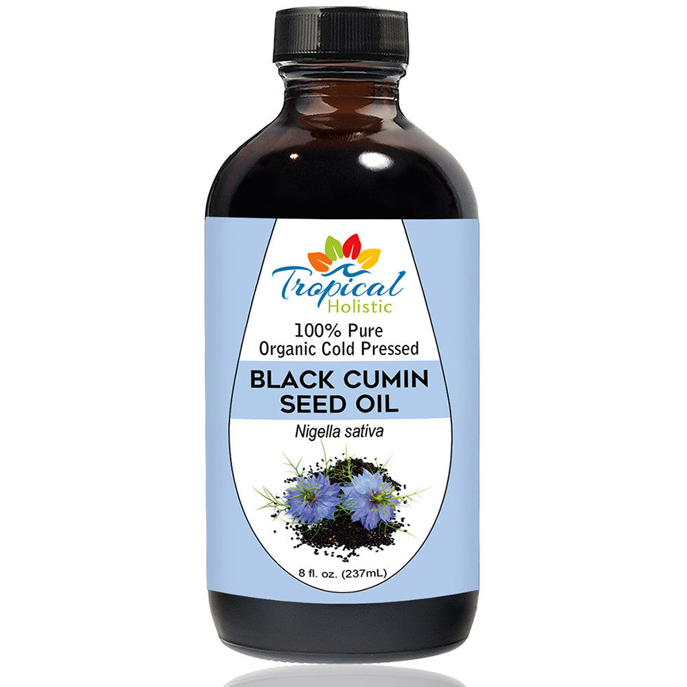 100% Pure Black Cumin Seed Oil, Organic Cold Pressed 8 oz - Tropical-Holistic