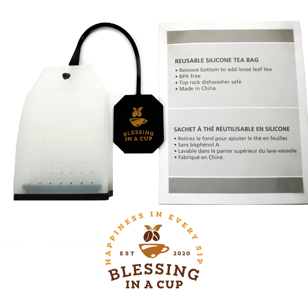 Reusable Silicone Tea Bag Infuser