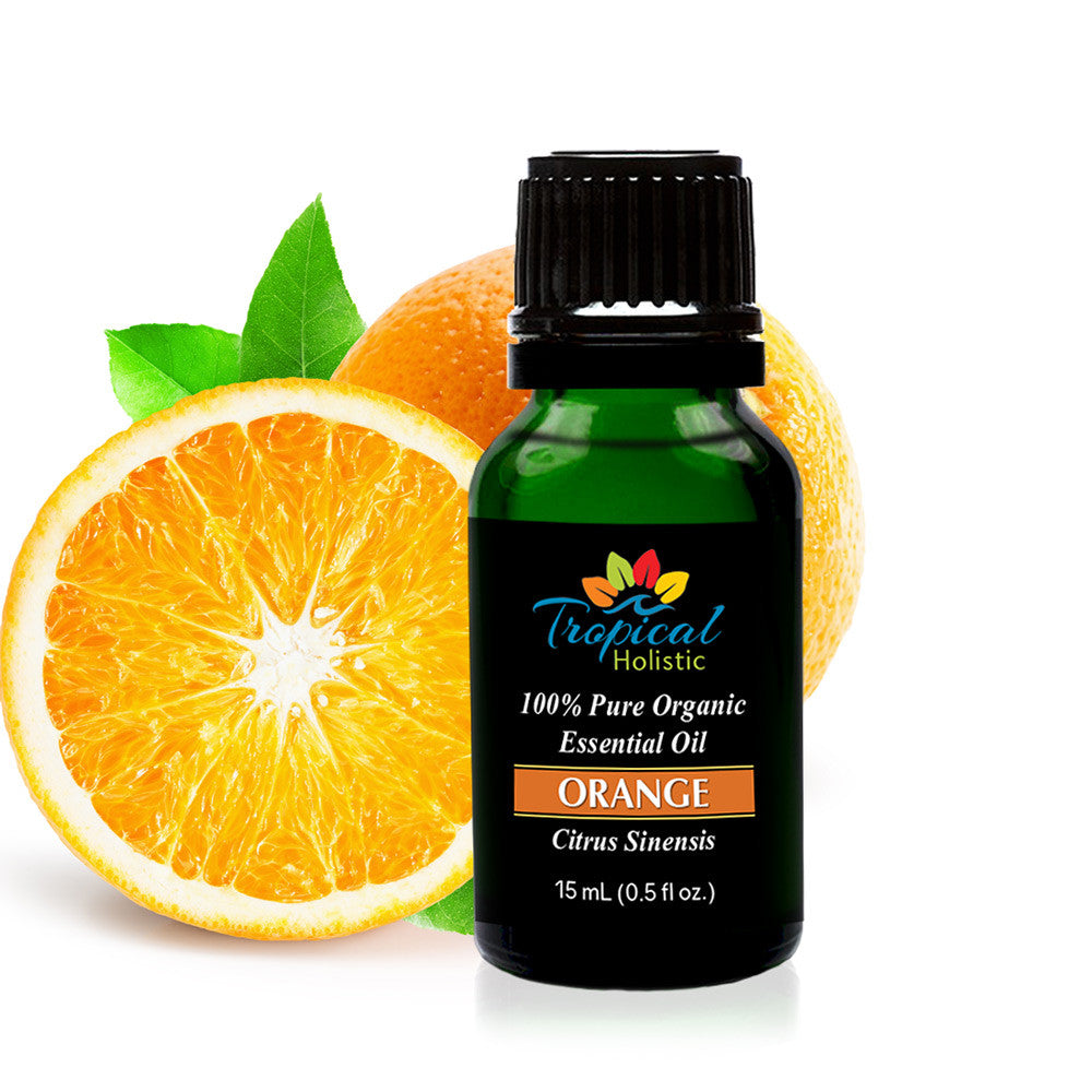 Orange Organic Essential Oil 15ml (1/2 oz) -100% Pure & Undiluted- Tropical-Holistic