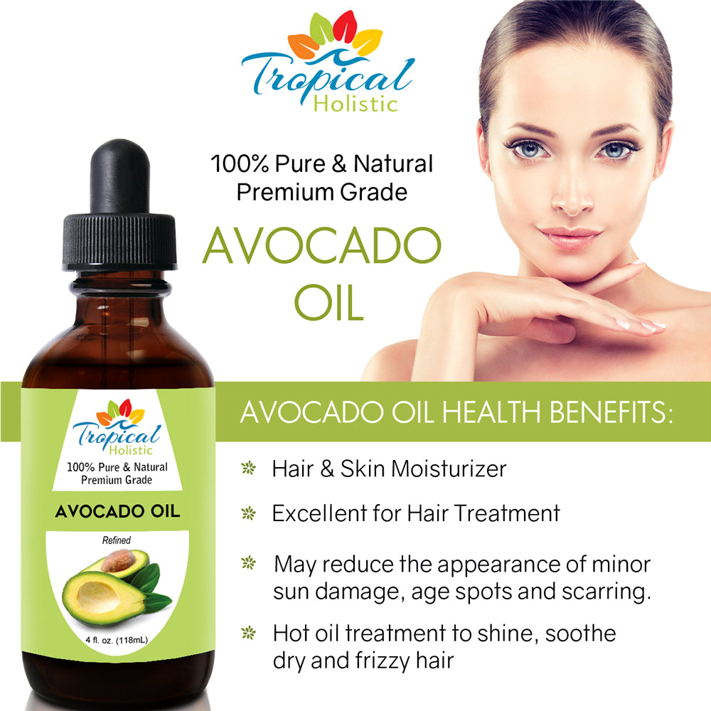 100% Pure Refined Avocado Oil 4 oz