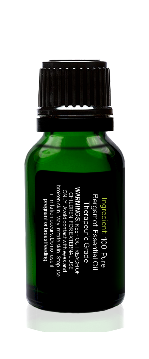 Bergamot Organic Essential Oil 15ml (1/2 oz), 100% Pure Therapeutic Grade Aromatherapy - Tropical-Holistic