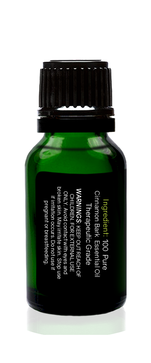 Cinnamon Bark Organic Essential Oil 15ml (1/2 oz), 100% Pure Therapeutic Grade Aromatherapy- Tropical-Holistic