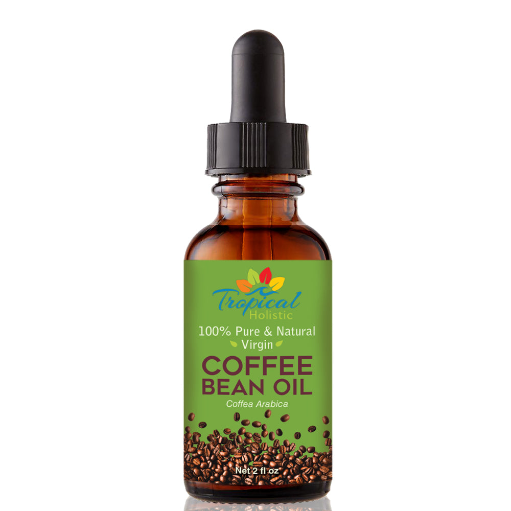 Roasted Coffee Bean Oil 2oz Glass Bottle– Virgin, Cold Pressed, Unrefined - Tropical-Holistic