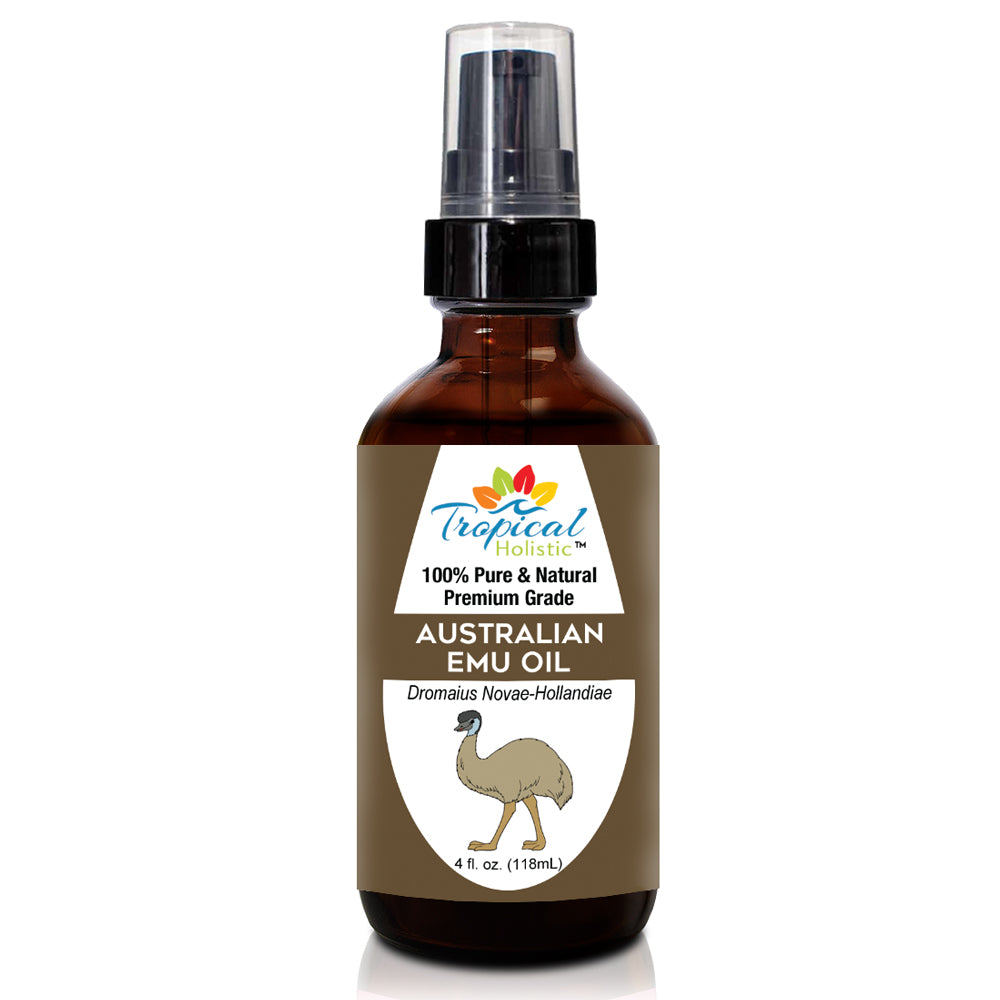 Pure 100% Australian 6X Refined Premium Emu Oil 4 oz - Tropical-Holistic