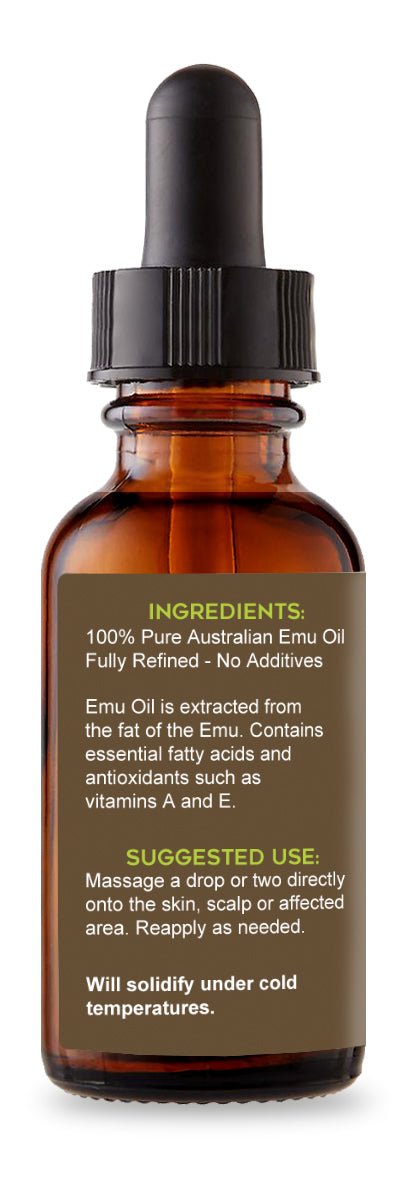 Pure 100% Australian 6X Refined Premium Emu Oil 2 oz - Tropical-Holistic
