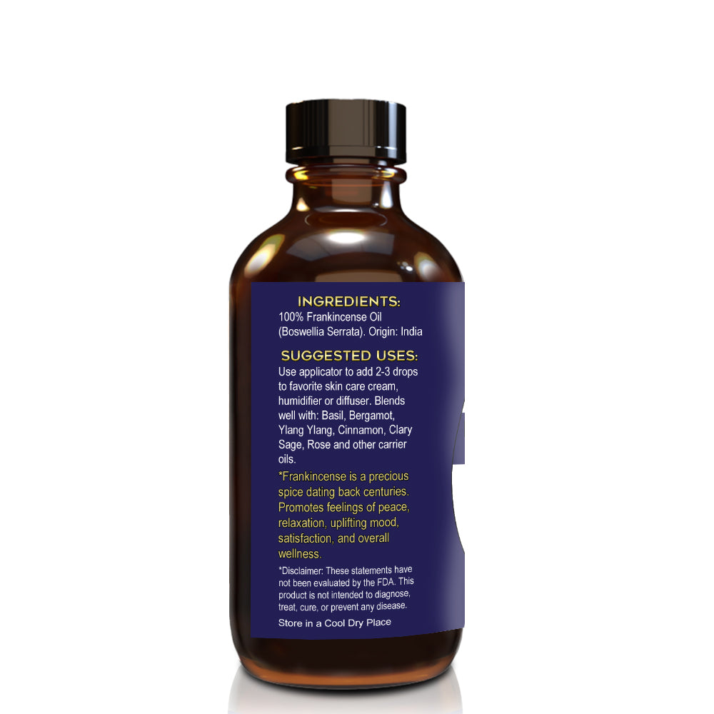Frankincense Essential Oil 4 oz - 100% Pure & Natural Therapeutic Grade - Tropical-Holistic