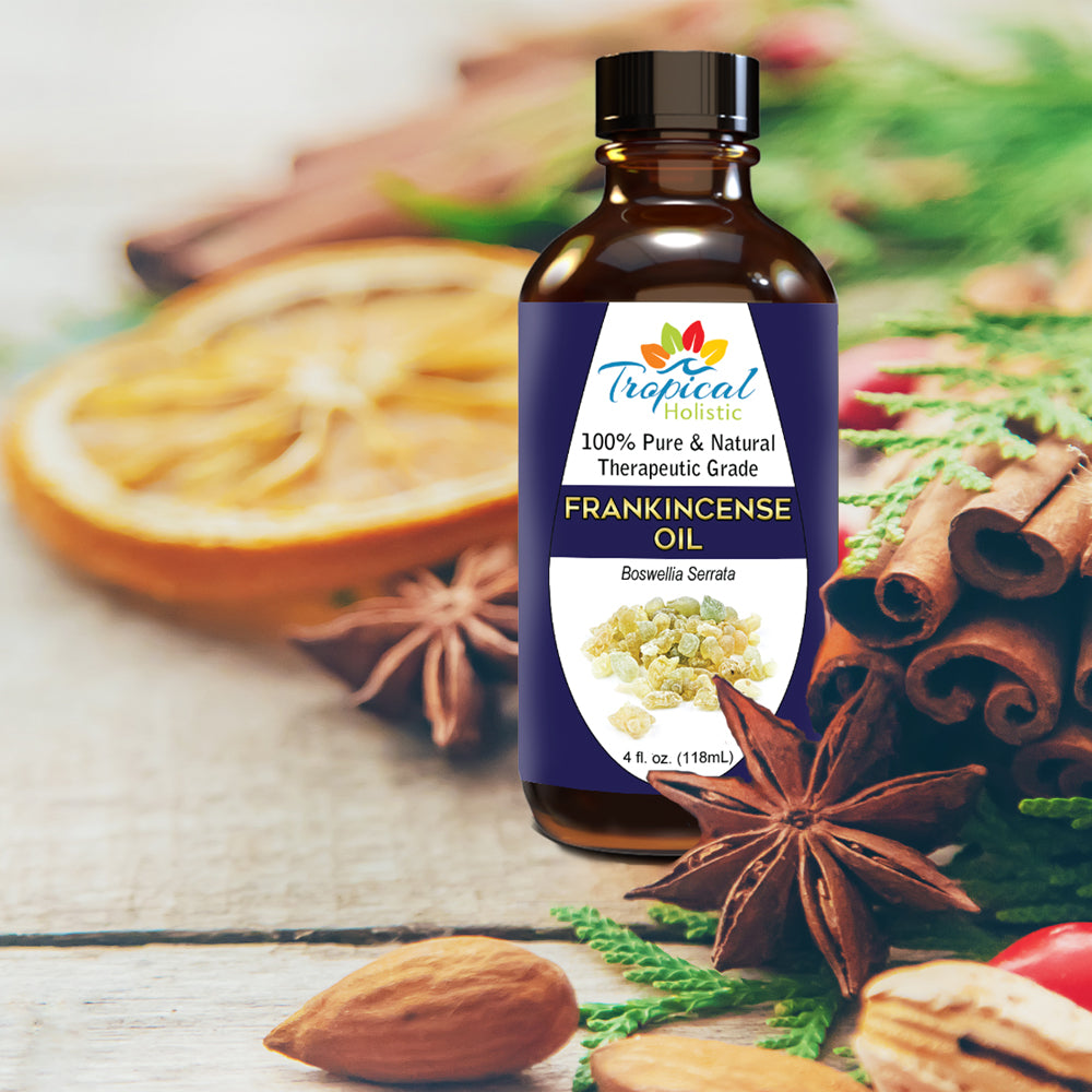 Frankincense Essential Oil 4 oz - 100% Pure & Natural Therapeutic Grade - Tropical-Holistic