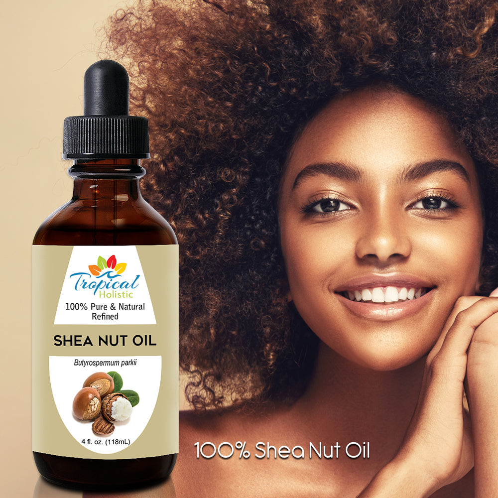 100% Pure Refined Organic Shea Nut Oil 4Oz - Tropical-Holistic