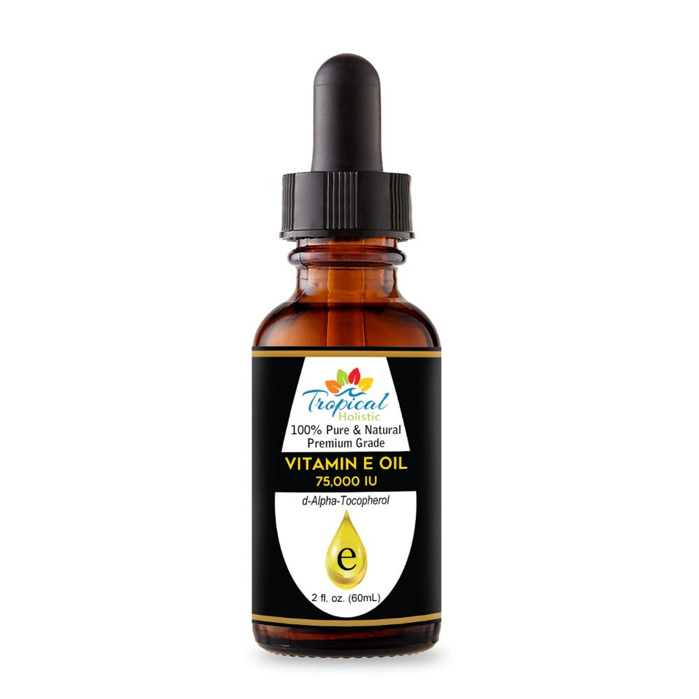 Pure & Natural Vitamin E Oil 2 oz - 75,000IU- Tropical-Holistic