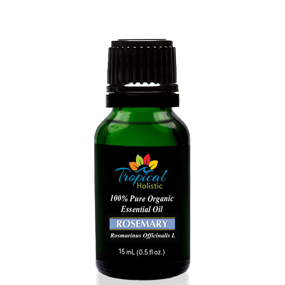 Organic Rosemary Essential Oil 15ml (1/2 oz), 100% Pure Therapeutic Grade - Tropical-Holistic